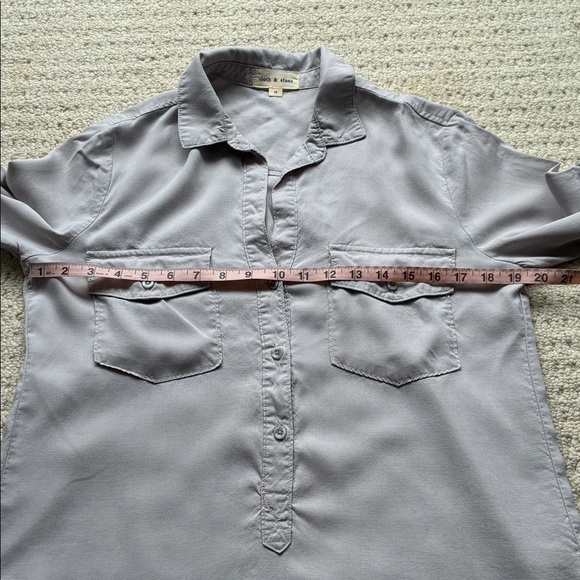 Cloth & Stone Women’s Gray Blouse Size Medium - Picture 9 of 13